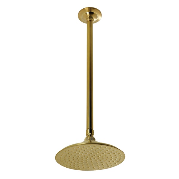 Showerscape K236K27 7-3/4 Inch Showerhead with 17-Inch Ceiling Mount Shower Arm, Brushed Brass K236K27 - main